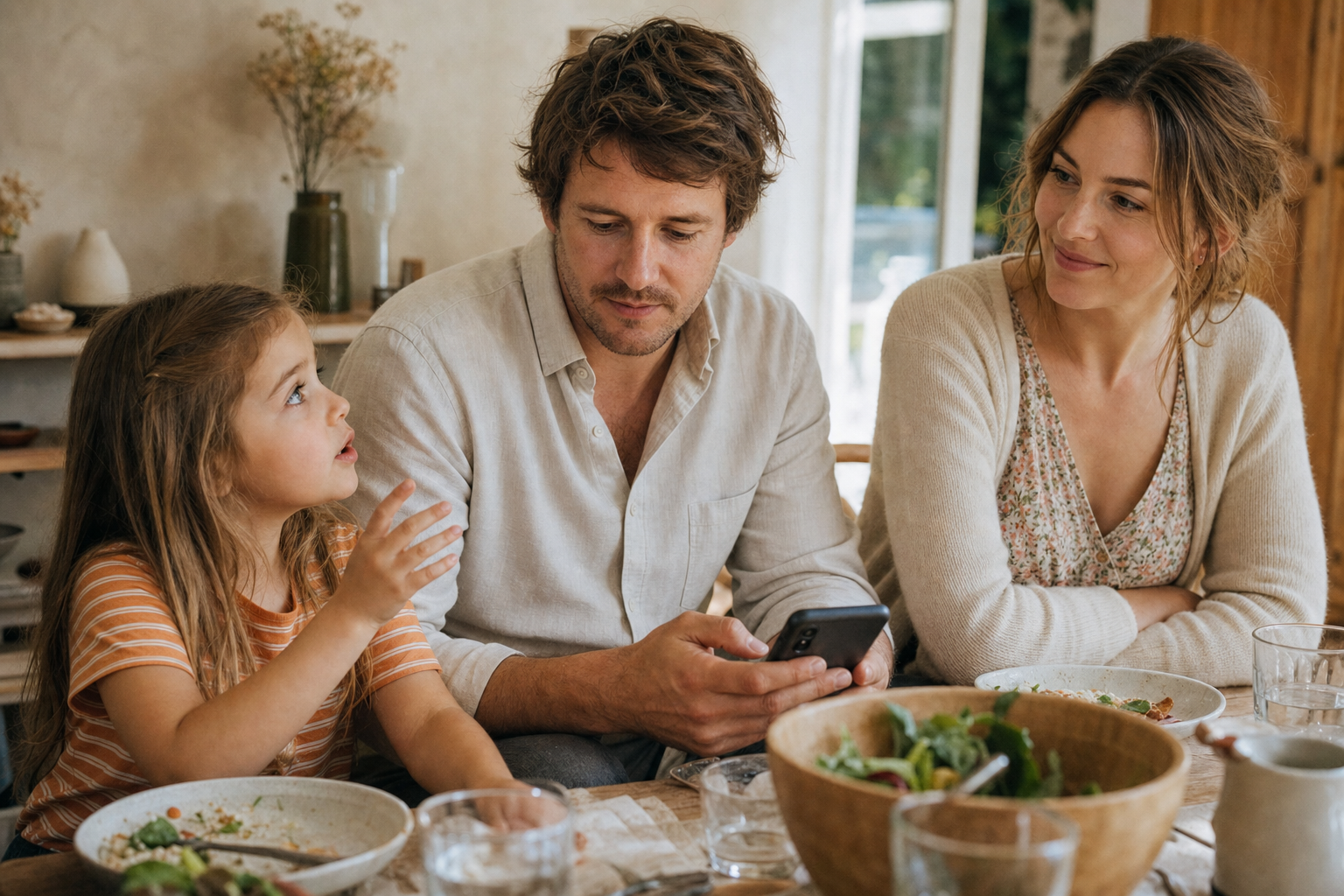 Le téléphone à table : ce qui se joue quand on coupe le fil